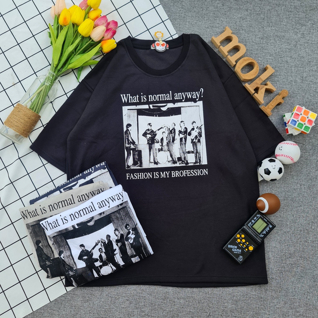 Áo phông áo thun nam nữ tay lỡ from rộng freesize chất cotton thoáng mát in  hình ban nhạc xưa MOKISHOP