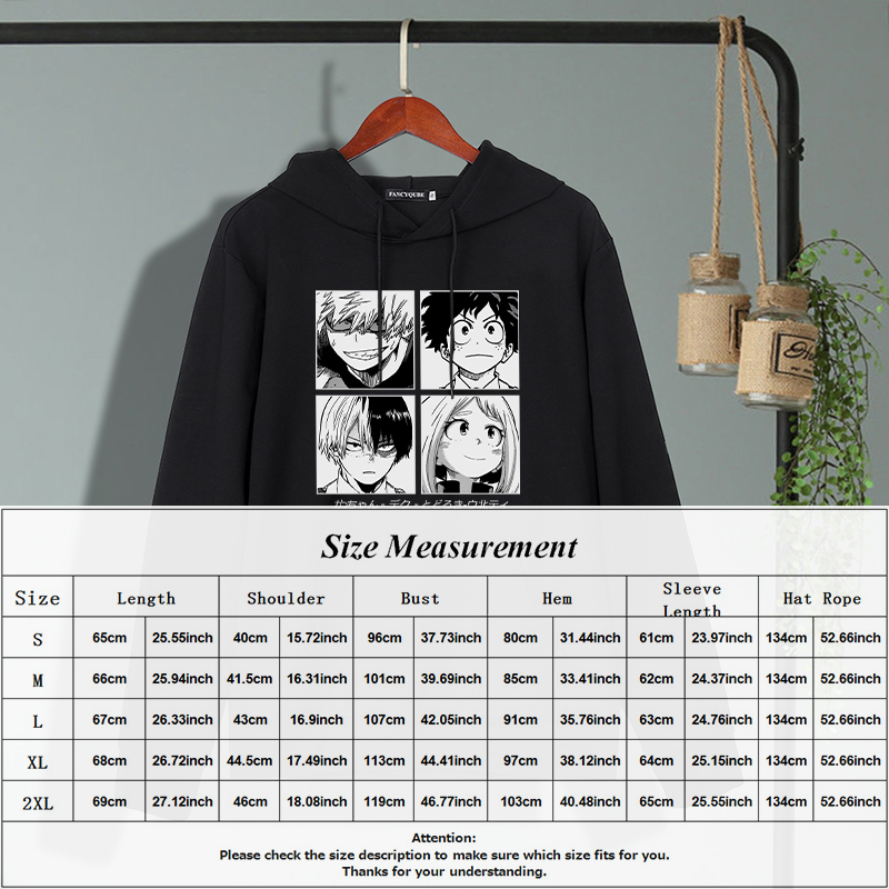 Áo hoodie in họa tiết nhân vật hoạt hình 3D My Hero Academia 9 | BigBuy360 - bigbuy360.vn