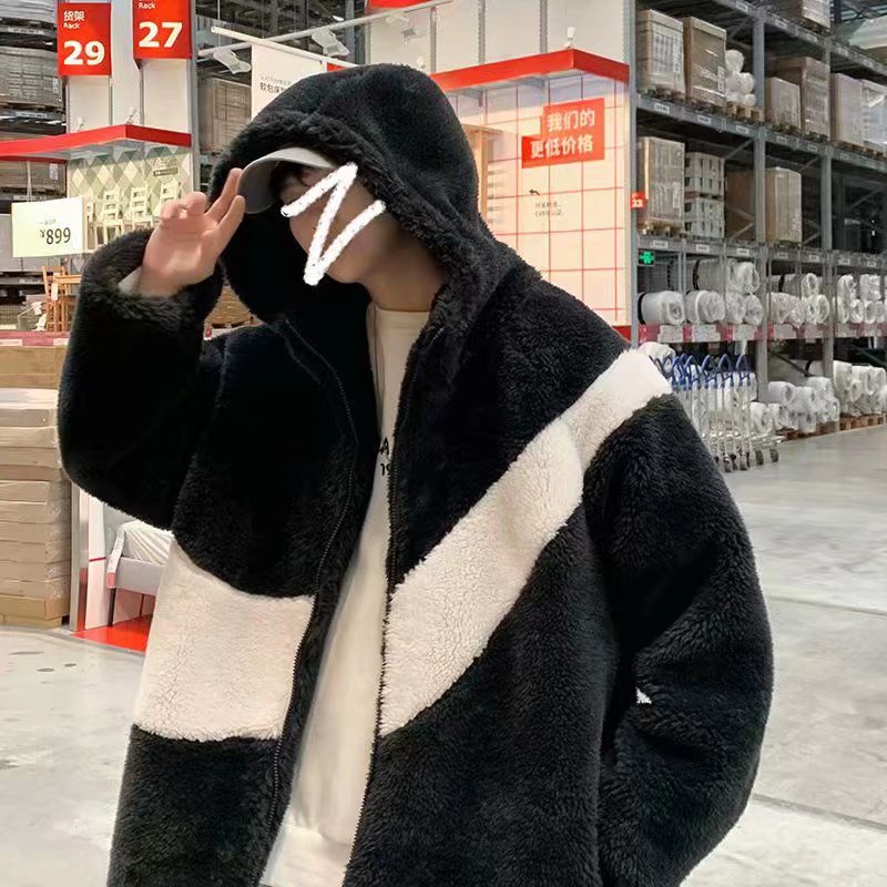 Áo khoác Hoodie dáng rộng màu sắc thời trang cá tính cho nam