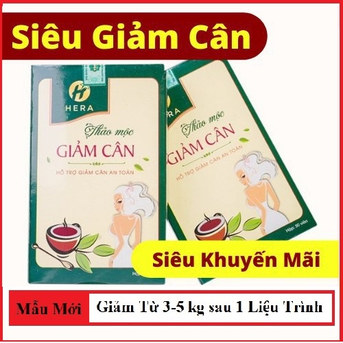 Giảm cân Hera Plus Trà giảm cân nhanh cấp tốc an toàn thảo mộc không phải