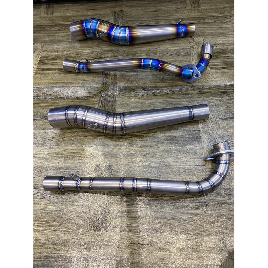 Cổ Pô Titan 2 Khúc gắn Pô Lon dành cho các dòng xe Wave Sirius Winer Sonic Raider Satria Exciter