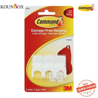 Móc dán tường tròn 300gr vỉ 3 cái Command 3M 17402