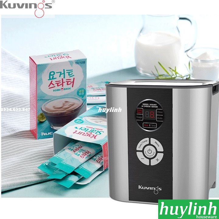 [Mã ELHAMS5 giảm 6% đơn 300K] Máy làm sữa chua - phô mát Kuvings KGC-712CB - Hàn Quốc [Đỏ - Bạc]