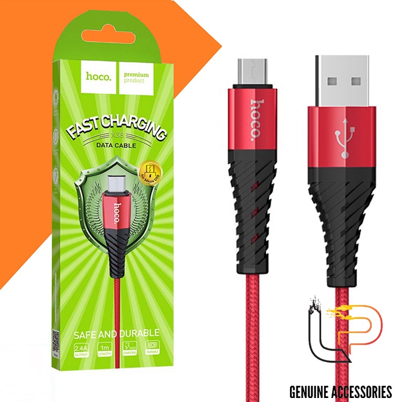 Cáp sạc Micro USB bọc dù Hoco dài 1M
