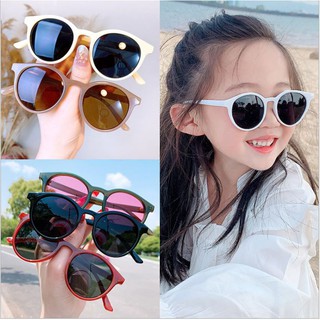 Kính Mắt Gọng Tròn Chống Tia UV Phong Cách Hàn Quốc Cho Bé Namkidshop (P7)
