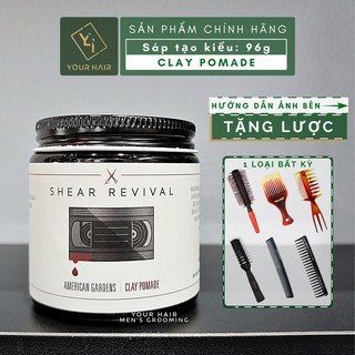 Sáp vuốt tóc Shear Revival American Gardens Clay Pomade - 96g - Chính hãng USA
