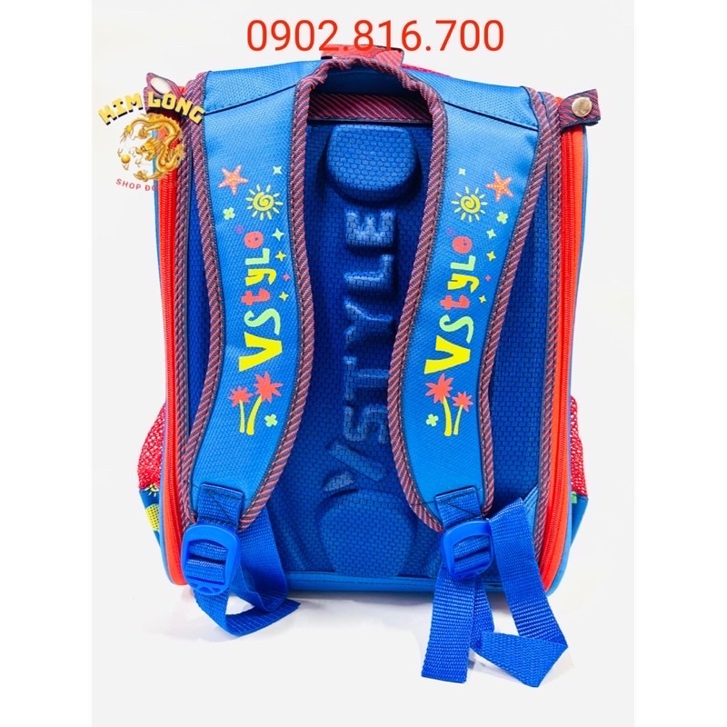 Ba lô - cặp học sinh siêu nhẹ chống gù lưng cho bé trai cấp 1 hình DOREMON nổi VSTYLE - HUDUY