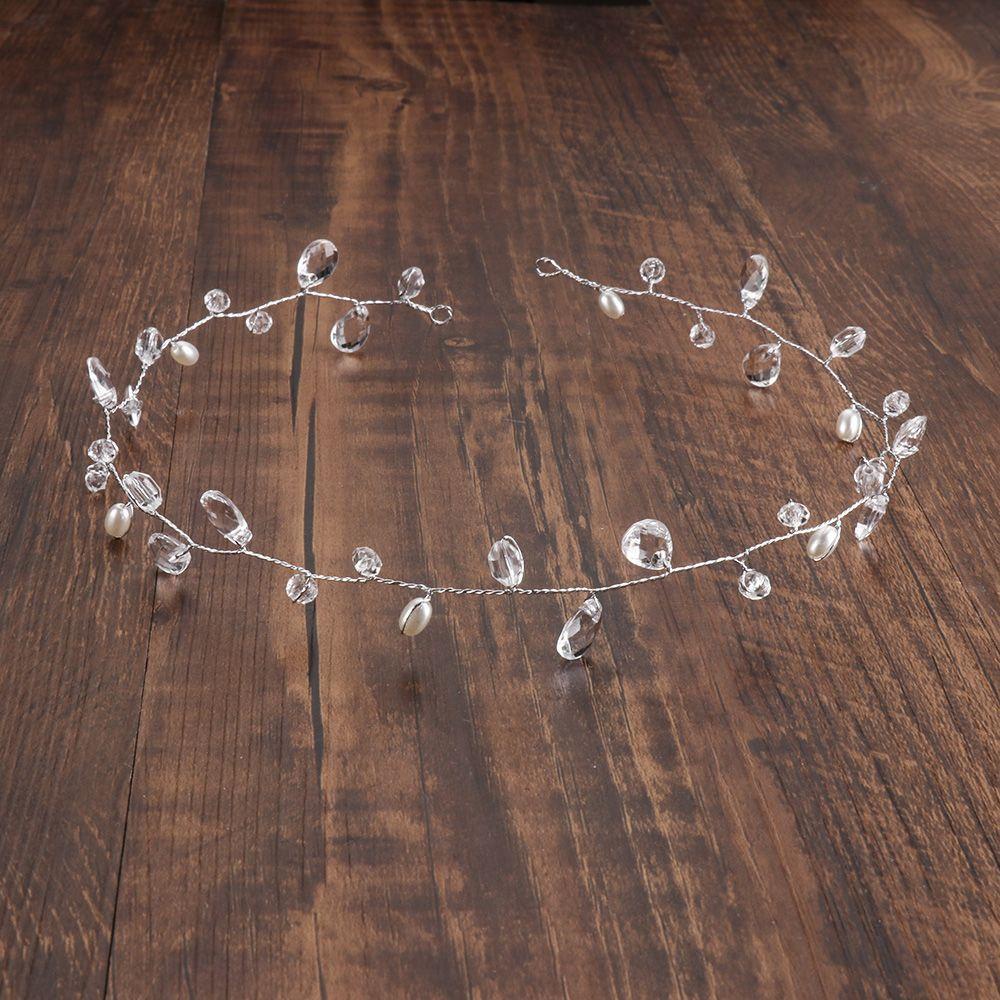 Đầm Cô Dâu Dáng Xòe Sang Trọng Quý Phái|Băng Đô Trang Trí Tóc Diamante