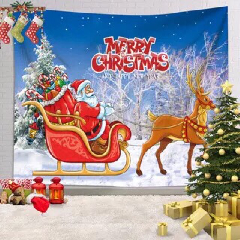 (sẵn) TRANH VẢI TRANG TRÍ GIÁNG SINH/ CÂY THÔNG NOEL/ ÔNG GIÀ NOEL