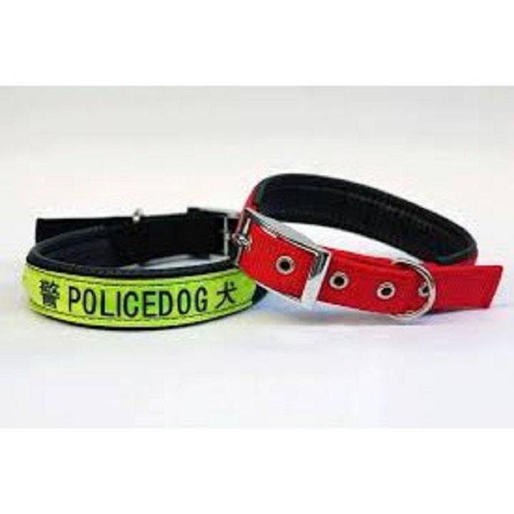 Bộ Dây Police Dắt Chó Kèm Vòng Cổ Phản Quang Ban Đêm