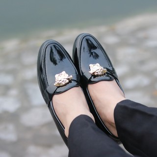 B55-1 Giày lười nam mặt versace