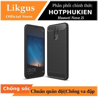 Ốp lưng silicon chống sốc cho Huawei Nova 2i hiệu Likgus (bảo vệ toàn diện, siêu mềm mịn) - Hàng chính hãng