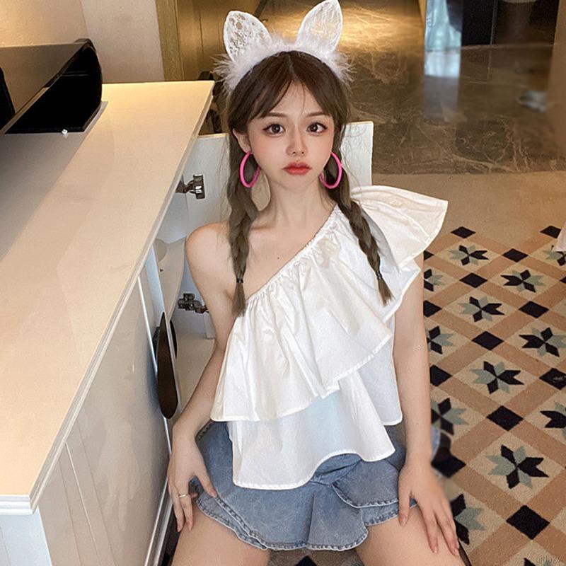 Áo Thun Không Tay Thời Trang Hàn Quốc Cho Nữ