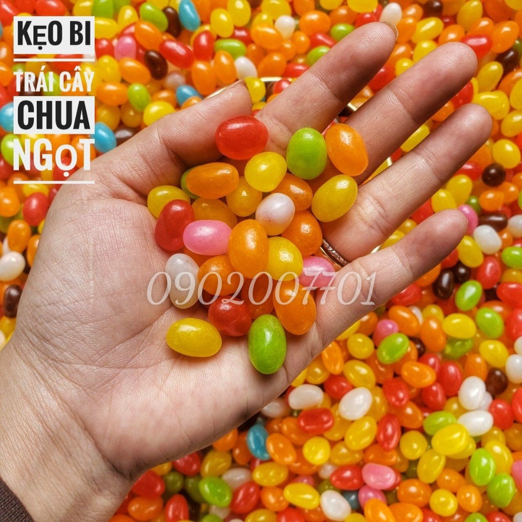 1 Kg Kẹo bi trái cây thơm ngon -đồ ăn vặt-tết-bánh kẹo tết