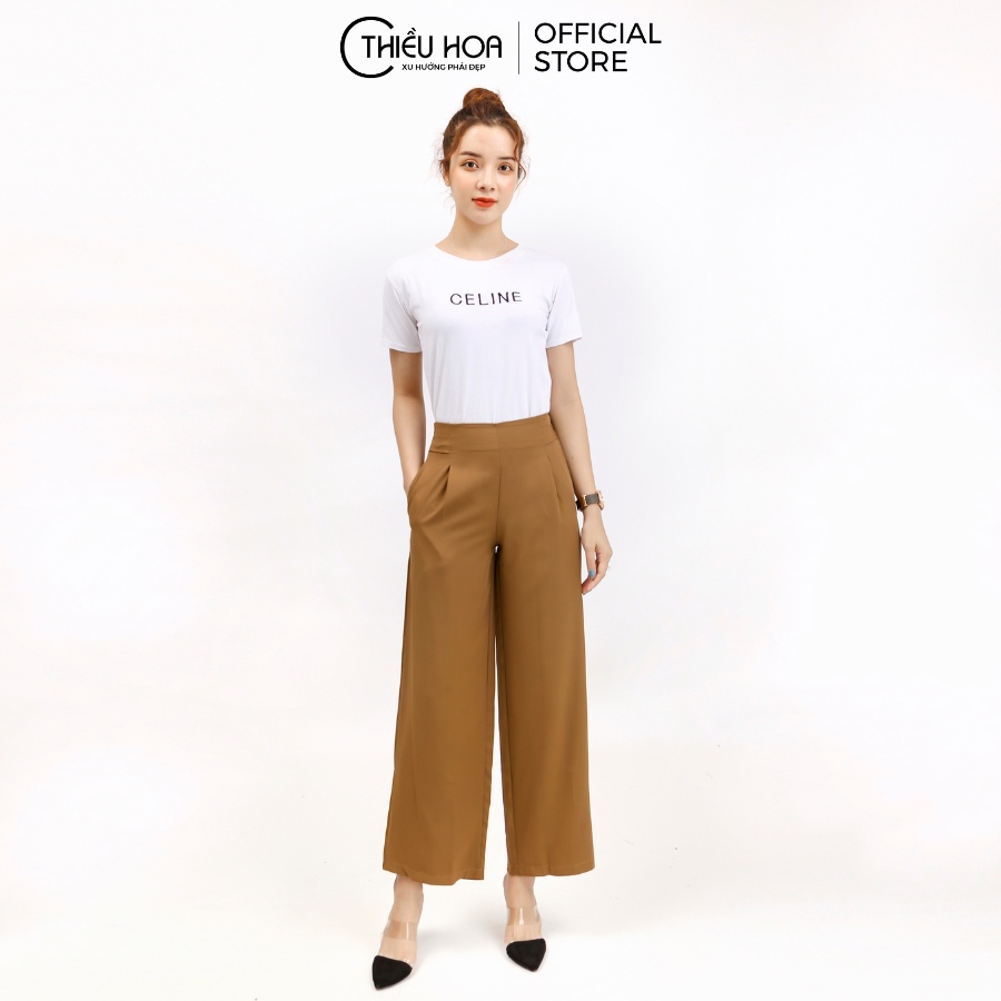 Quần Culottes Vải Chéo Ý Tôn Dáng Thiều Hoa P567