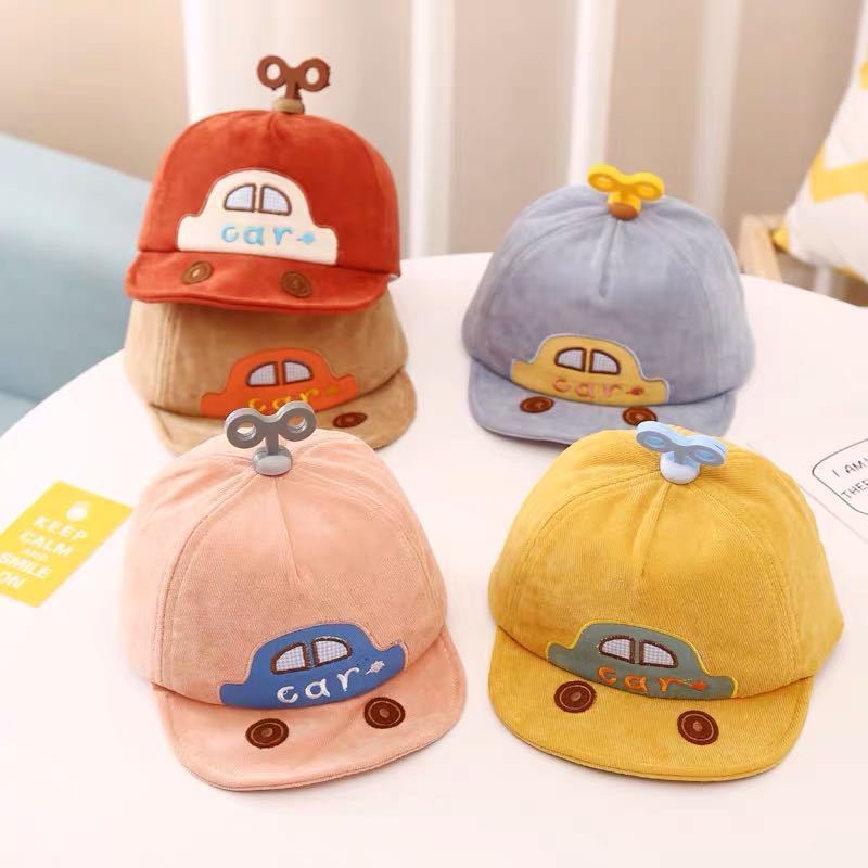 Mũ Lưỡi Trai, Nón Lưỡi Trai Cho Bé 0-2 Tuổi Họa Tiết Oto Dễ Thương
