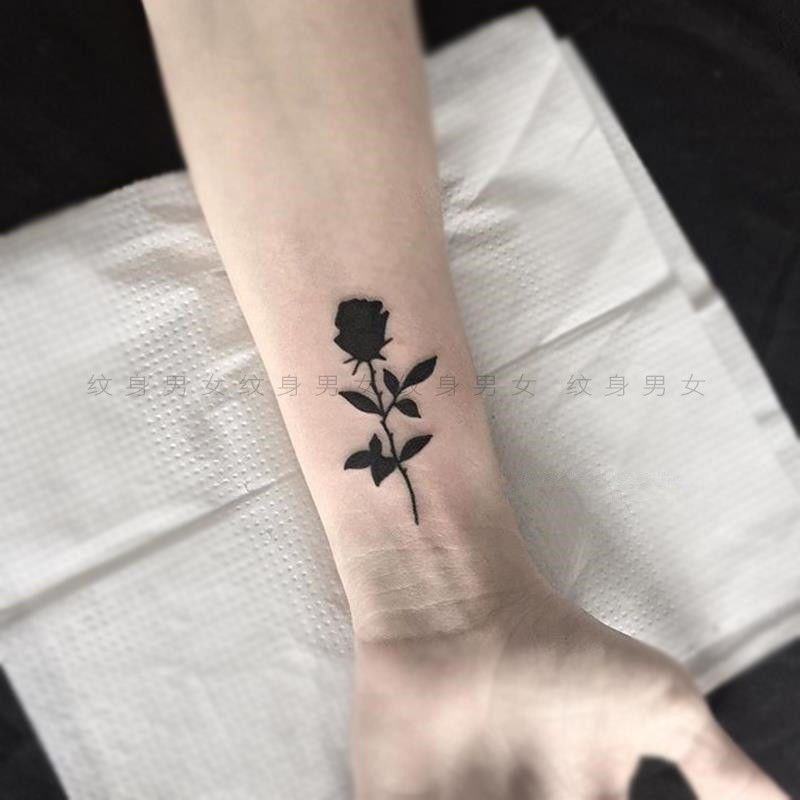 Hình Xăm Dán Tạm Thời Hình Hoa Hồng Quyến Rũ Cá Tính