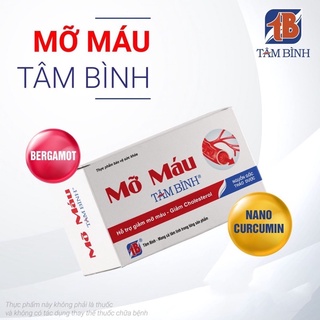 Viên uống mỡ máu tâm bình-Giảm cholesterol (Hộp 60v)