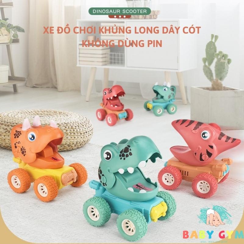 Xe đồ chơi khủng long cho bé không dùng pin kiểu dáng đẹp an toàn cho bé - BABYGYM