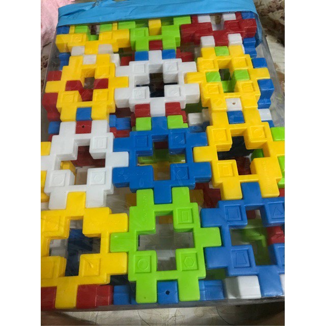 Bộ Đồ Chơi Lắp Ghép Xếp Hình Đa Năng Cho Bé Bằng Nhựa 55 Chi Tiết Màu Sắc Tươi Sáng