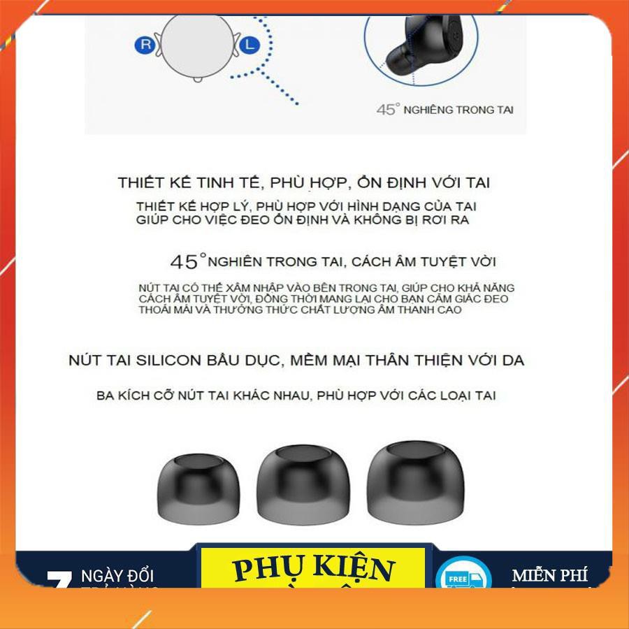 Tai Nghe + Sạc Dự Phòng #S11 -Bluetooth 5.0 Chống Nước IPX7 - Nghe nhạc lên 100h - Tự Động Kết Nối - Chống ồn CVC 8.0