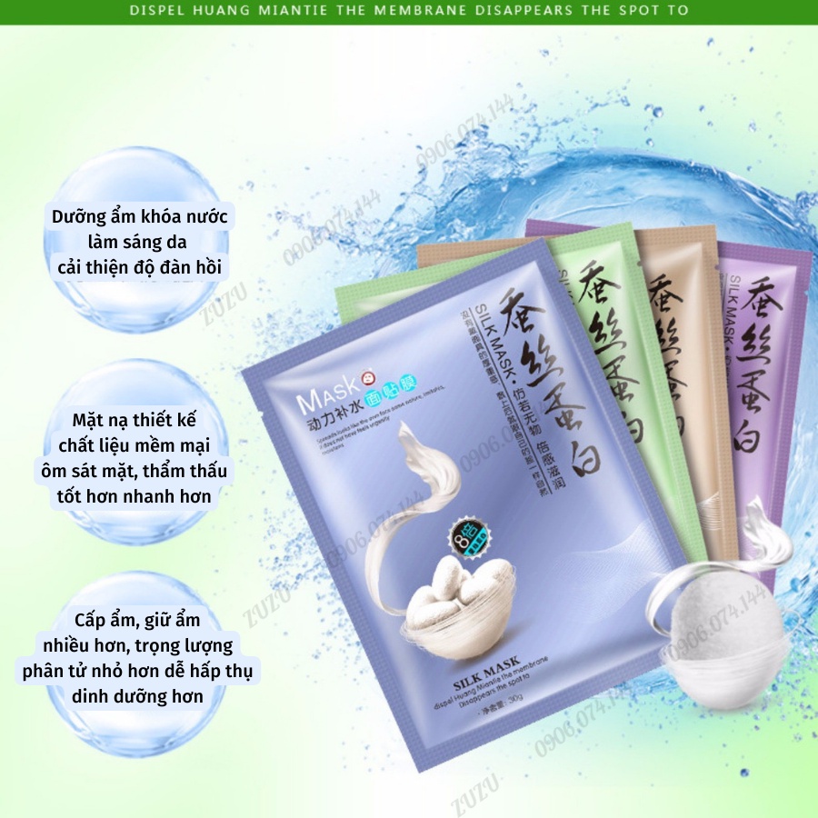 N14 Mặt nạ dưỡng trắng da cấp ẩm thải độc da làm tươi mới mịn da mask nội địa