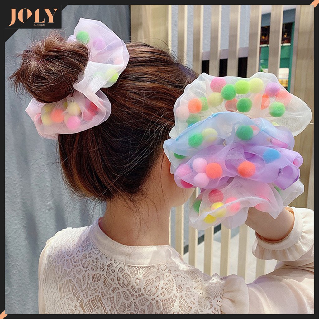 Dây cột tóc scruchies lưới hot trend 2021 scruchie mẫu mới DC23