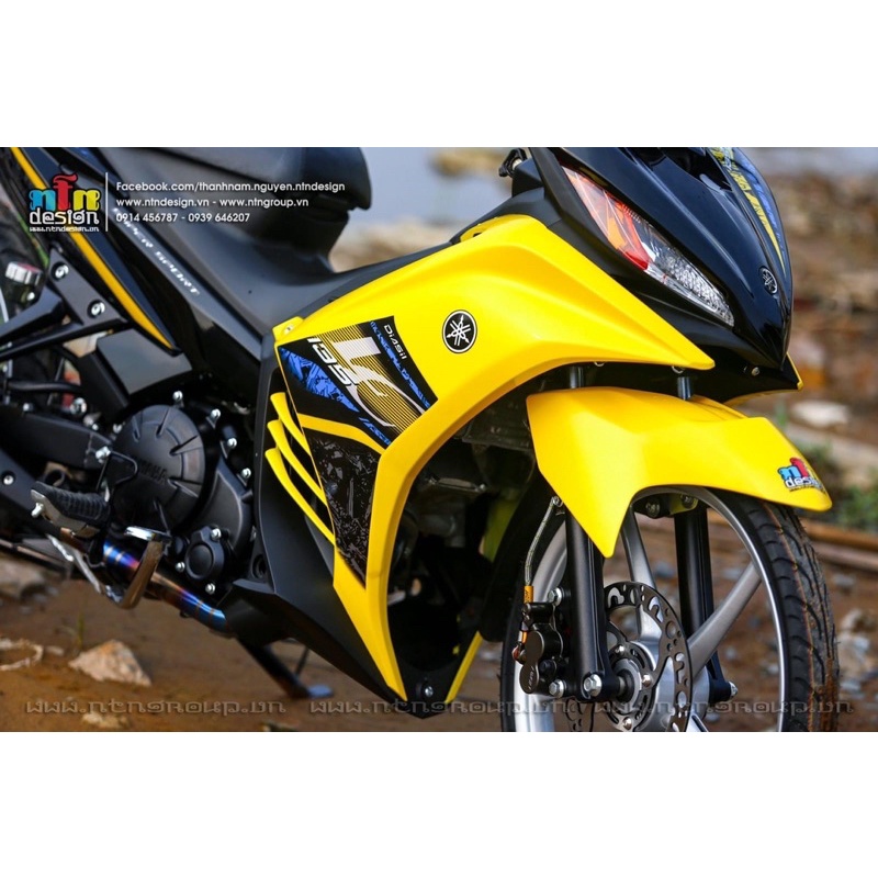 Dàn áo exciter 135 vàng đen chính hãng kèm tem 3 lớp