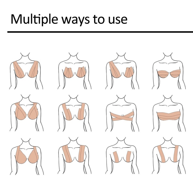 Băng Dán Nâng Ngực Vô Hình Chống Nước Chống Mồ Hôi