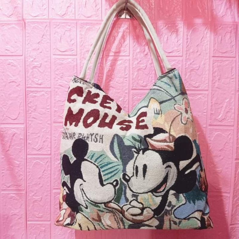 Túi xách nữ, túi tim đựng tiện ích siêu tiện lợi phong cách thổ cẩm