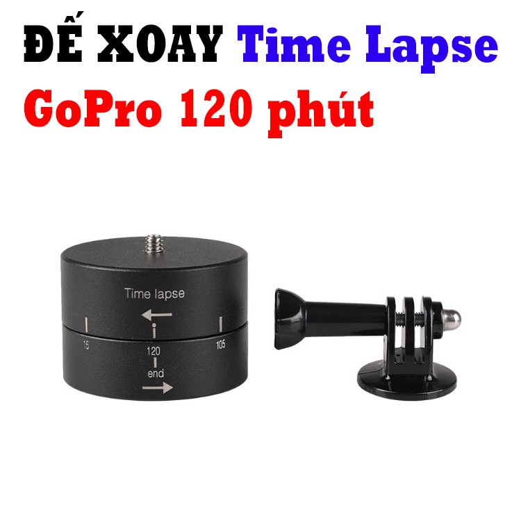 Đế gopro action camera quay time lapse 120p bằng kim loại chịu tải trọng 2kg