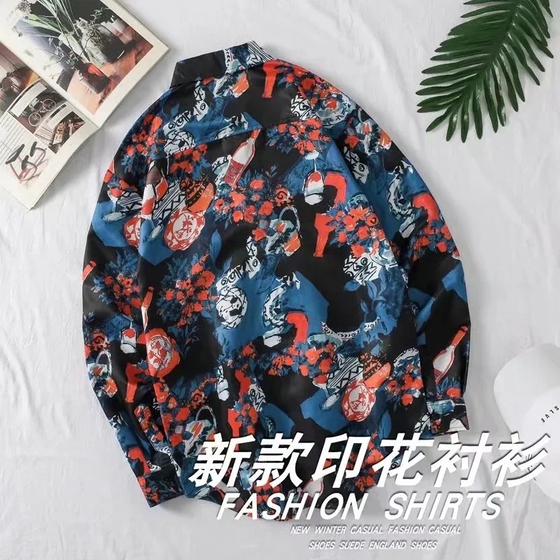 Áo Sơ Mi Dài Tay Phong Cách Châu Âu Cho Nam Size M-3Xl