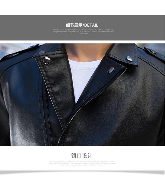 Áo Khoác Da Nam Phong Cách Hàn Quốc Hàng Quảng Châu Cao Cấp