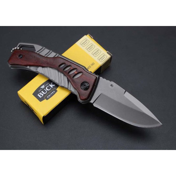 Dao phượt gấp gọn mini nhỏ gọn cao cấp có móc khóa HUTI KNIFE Buck X61