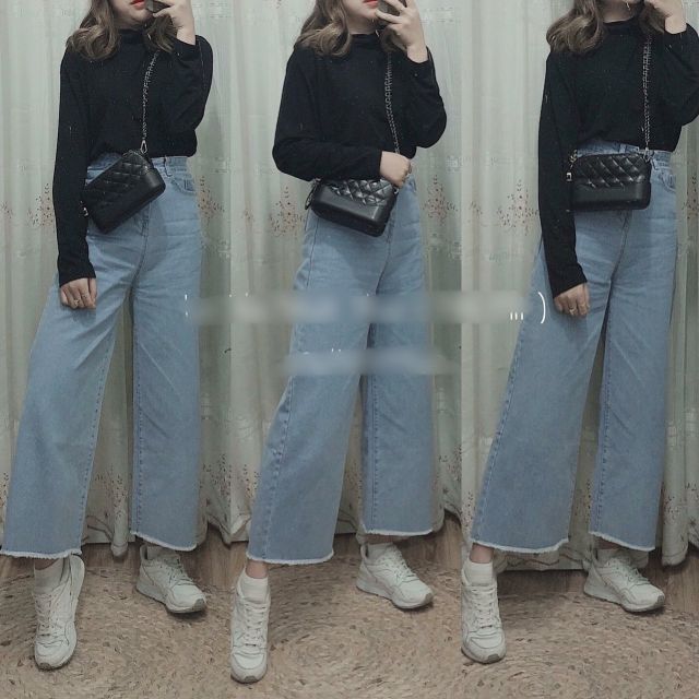 [Rẻ vô địch] Quần jean ống rộng hot hit, toàn bộ là hình thật | BigBuy360 - bigbuy360.vn