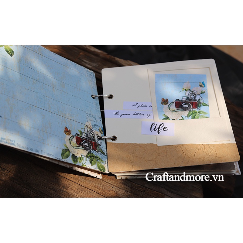 Scrapbook album ảnh handmade Film de Paris