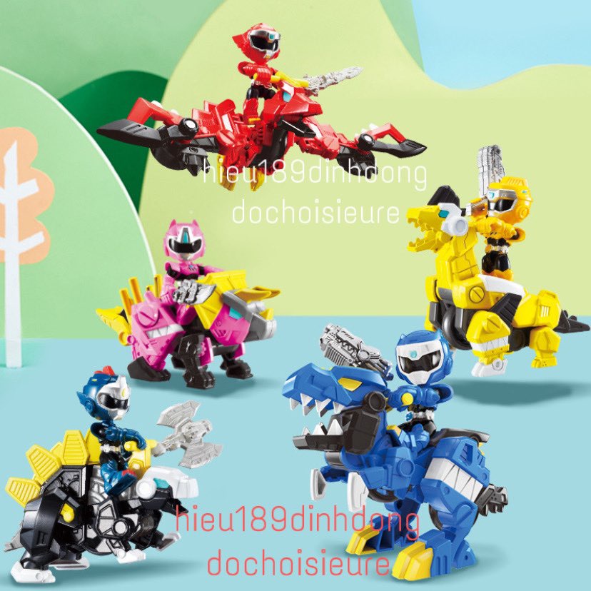 Lực lượng nhí x Miniforce 3 phiên bản biệt đội siêu nhân nhí xe máy khủng long cực ngầu