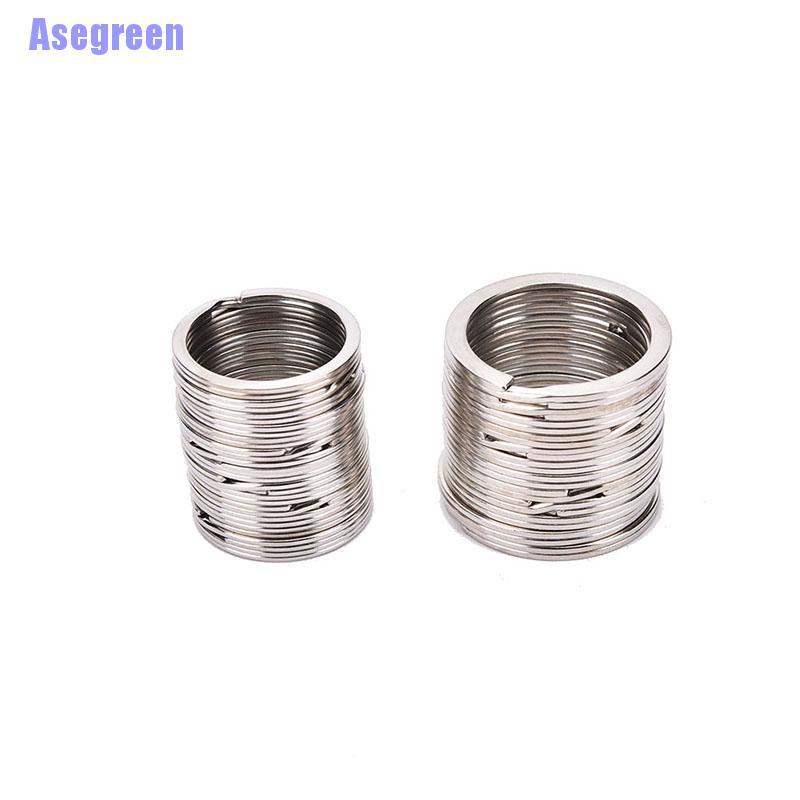 Set 100 móc khoá bạc hình tròn tiện dụng