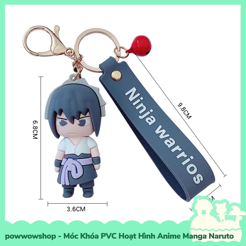 [Sẵn VN - Hỏa Tốc] Dây Móc Khóa PVC Kiểu Dáng Hoạt Hình Anime Manga Ninja Warrior Naruto Shippuden