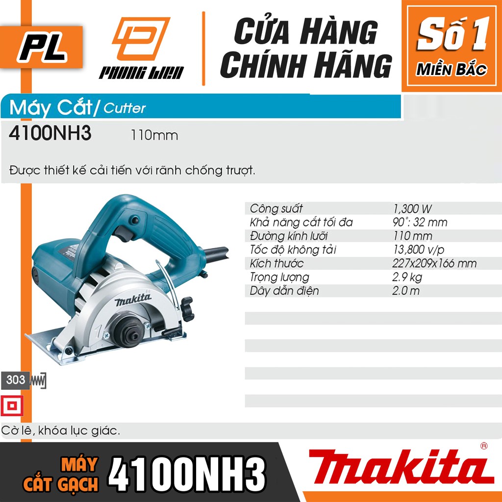 Máy Cắt Gạch Makita 4100NH3  - Hàng Chính Hãng