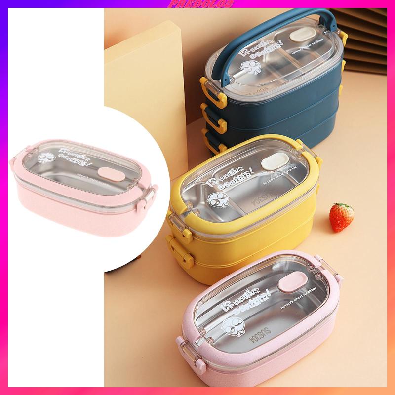 Bento Box Leakproof BPA Free Stainless Steel Thermal Lunch Box Picnic Travel