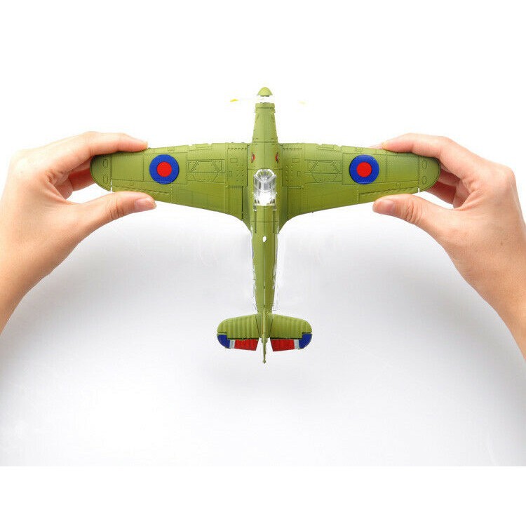 Mô hình lắp ráp nhựa 4D, mô hình máy bay quân sự tiêm kích Hawker Hurricane