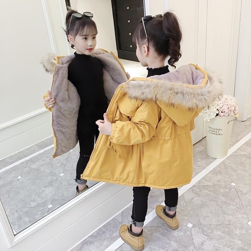 Áo Parka lót lông Quảng châu cho bé từ 15 đến 33kg-21A076