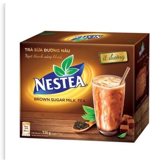 Trà sữa đường nâu NESTEA Milk Tea(hộp 8 gói date t4/23)