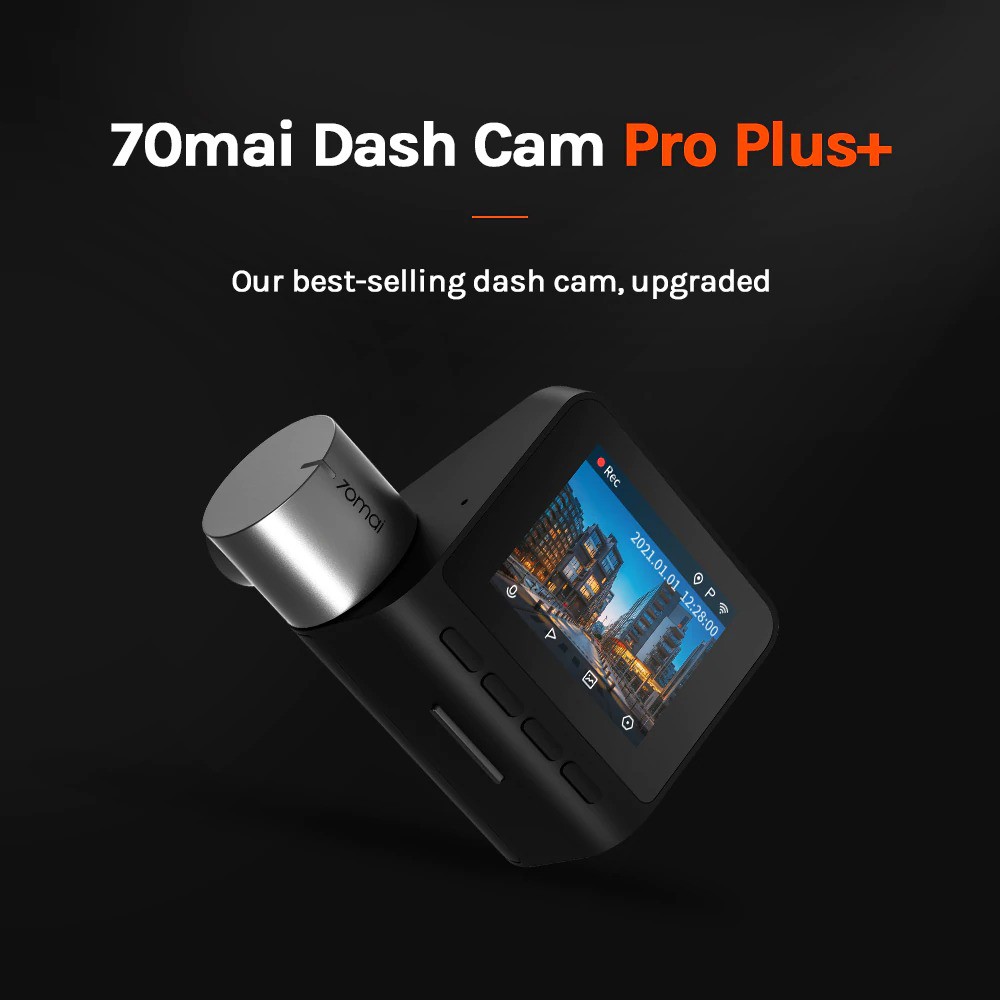 Camera hành trình 70mai Dash Cam Pro Plus+ A500S Quốc tế/ Tiếng Anh. Tích hợp sẵn GPS + cam sau - Bảo hành 12 tháng
