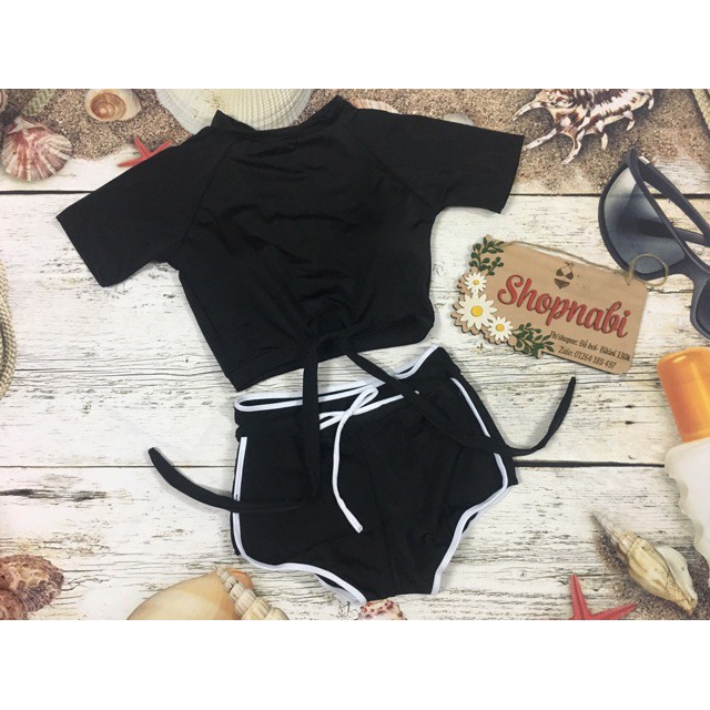 Giá sập sànNhập WANLSX giảm 9K đơn 99K - Đồ bơi tay ngắn áo cột nơ kiểu | BigBuy360 - bigbuy360.vn