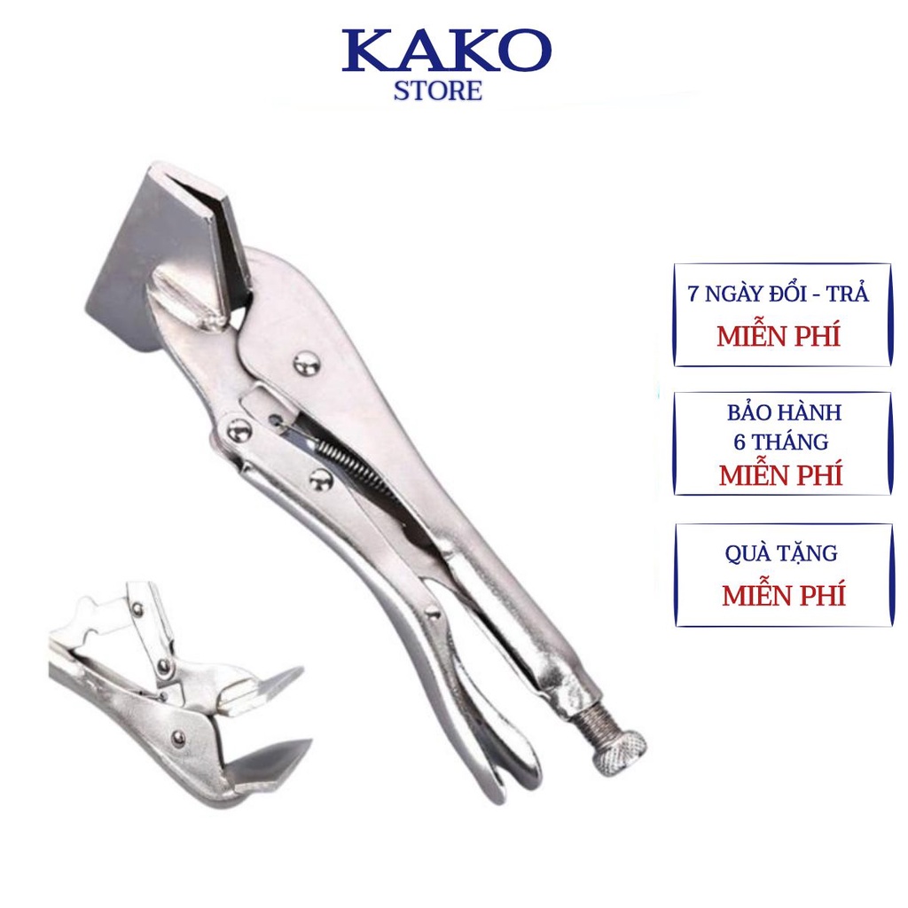 Kẹp cường lực mỏ dẹt 11inch Kako, kìm chết mỏ vịt