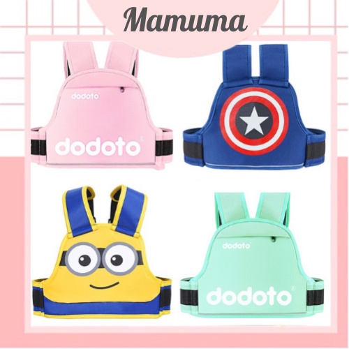 Đai đi xe máy cho bé 1 - 10 tuổi Dodoto, đeo vai, thắt lưng, đai ngực - Mamuma Store