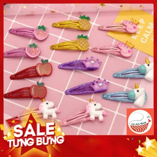 [FREESHIP TOÀN QUỐC ĐƠN TỪ 50K] SET 2 KẸP TÓC HOA QUẢ , THÚ NHŨ SIÊU CUTE