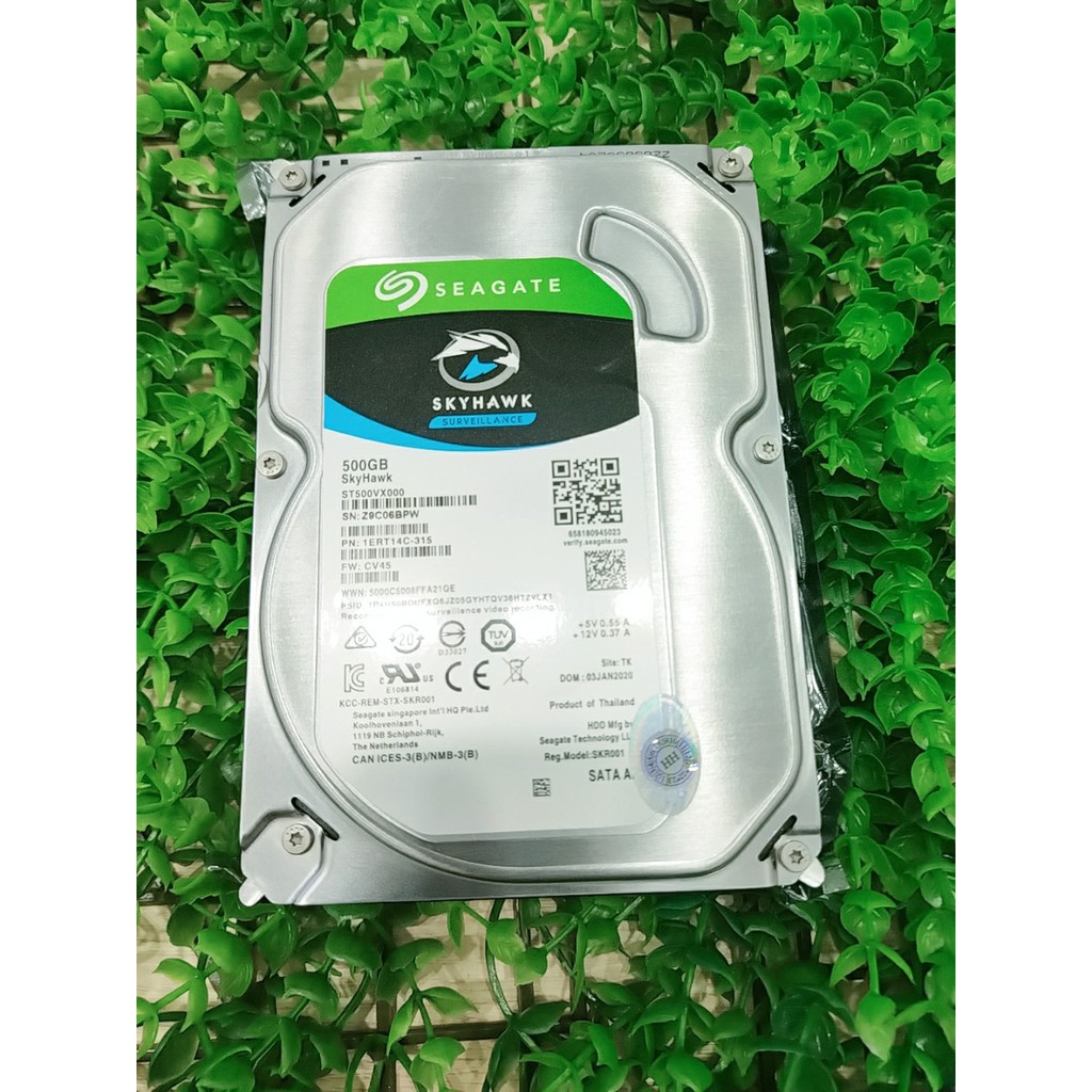 Ổ CỨNG HDD SEAGATE SEAGATE SKYHAWK 500GB SATA 3 - CHUYÊN DÙNG CHO MÁY TÍNH VÀ ĐẦU GHI CAMERA